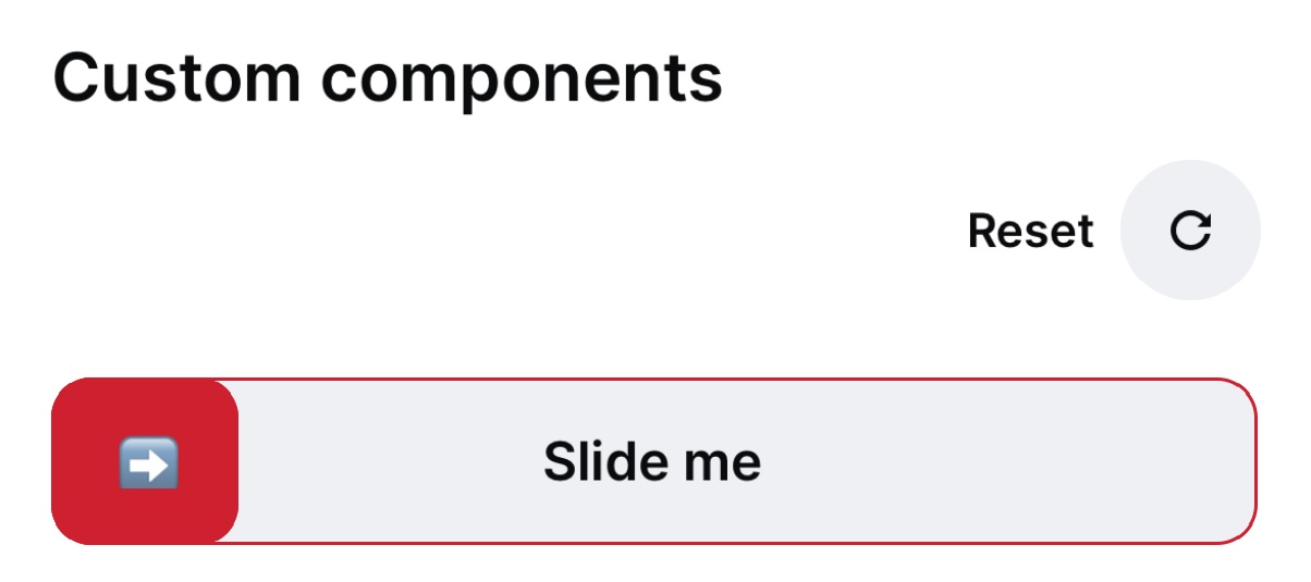 Custom background and handle components